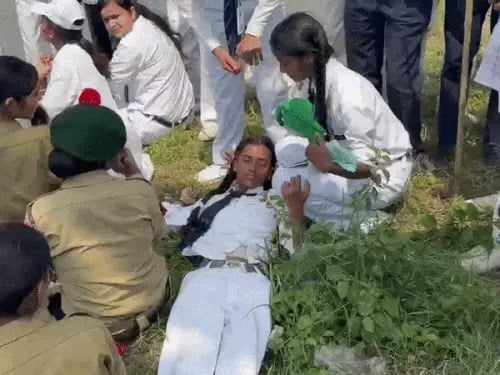 Chaos at BJP Tiranga Yatra in Faridabad; Several students fall ill