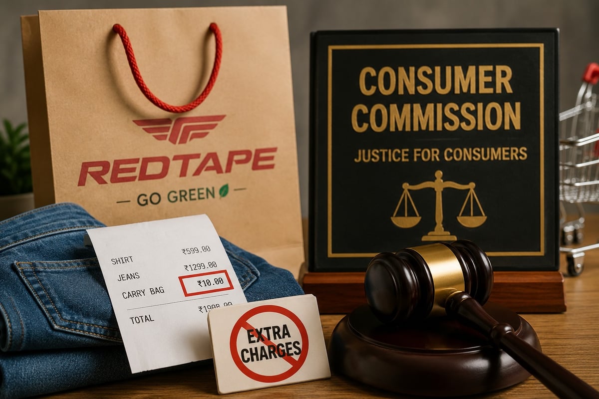 Red Tape ordered to refund carry bag charges, pay ₹24,000 compensation to consumers