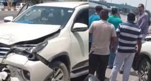 Horrific Road Accident: WWE Legend The Great Khali Escapes Unharmed After Car Collides with Innova at Panipat Toll Plaza 