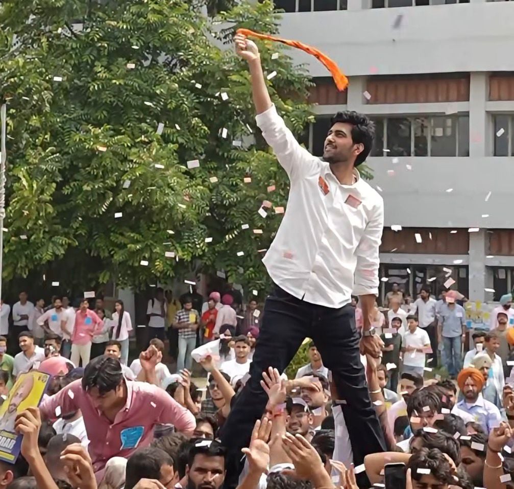 Ankit Bidhan elected PU student council president; ABVP-SOI alliance triumphs