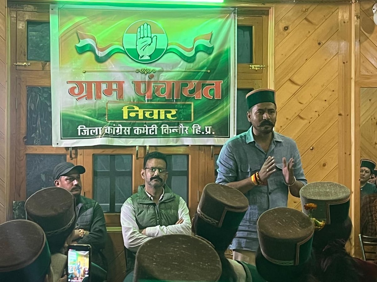 From panchayats to people: Nigam Bhandari steps up congress outreach in Kinnaur