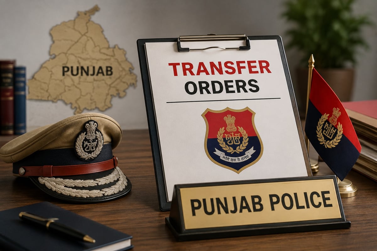 Punjab government transfers 20 police officers, replaces SSPs in six districts