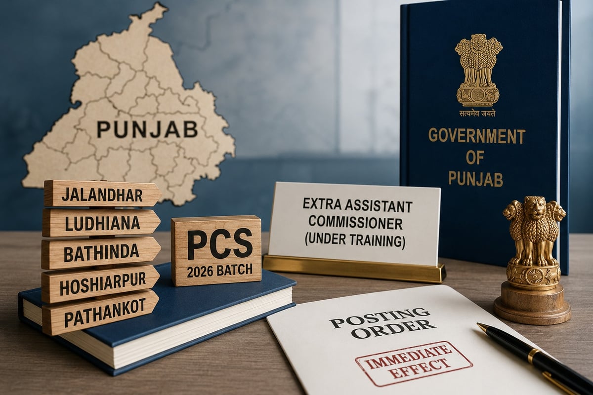 Six PCS officers get first field postings in Punjab administration