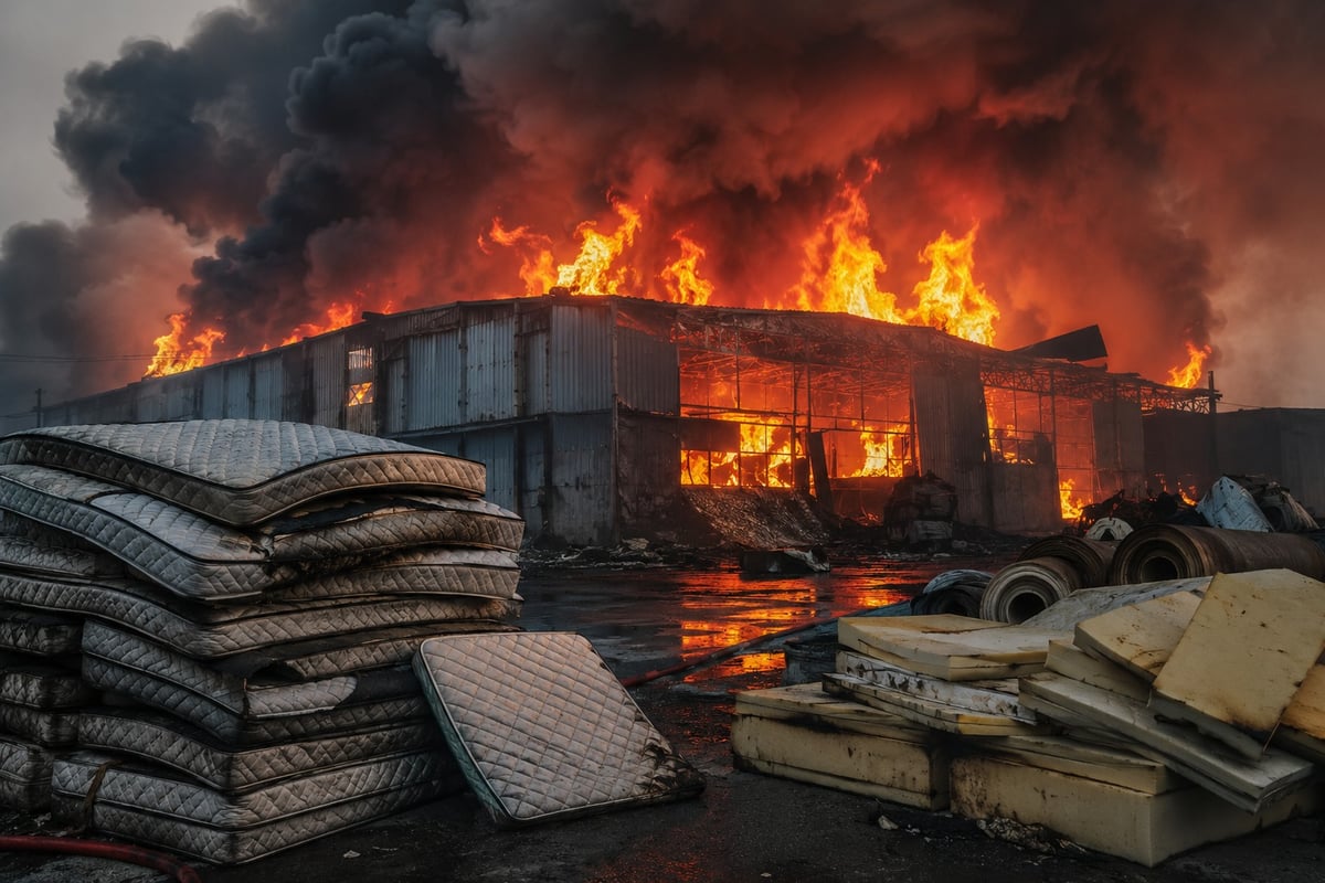 Mattress factory blaze in Jalandhar, 12 workers rescued; 10 fire tenders deployed