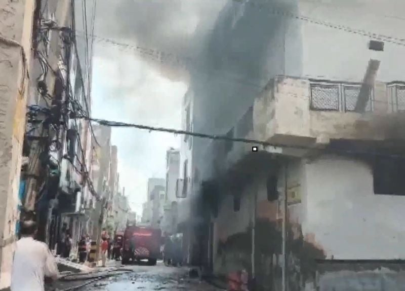Six Injured as Fire Breaks Out at Godown in Northwest Delhi’s Swaroop Nagar
