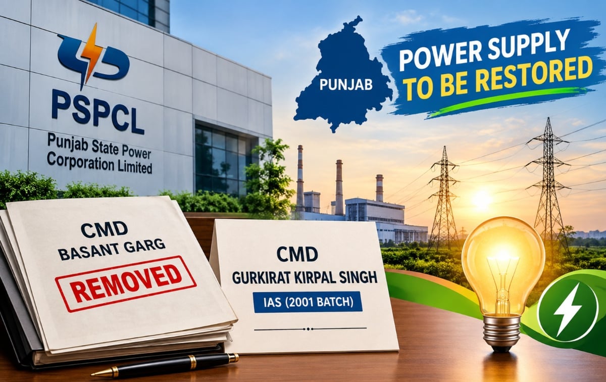 Punjab replaces PSPCL CMD amid power crisis