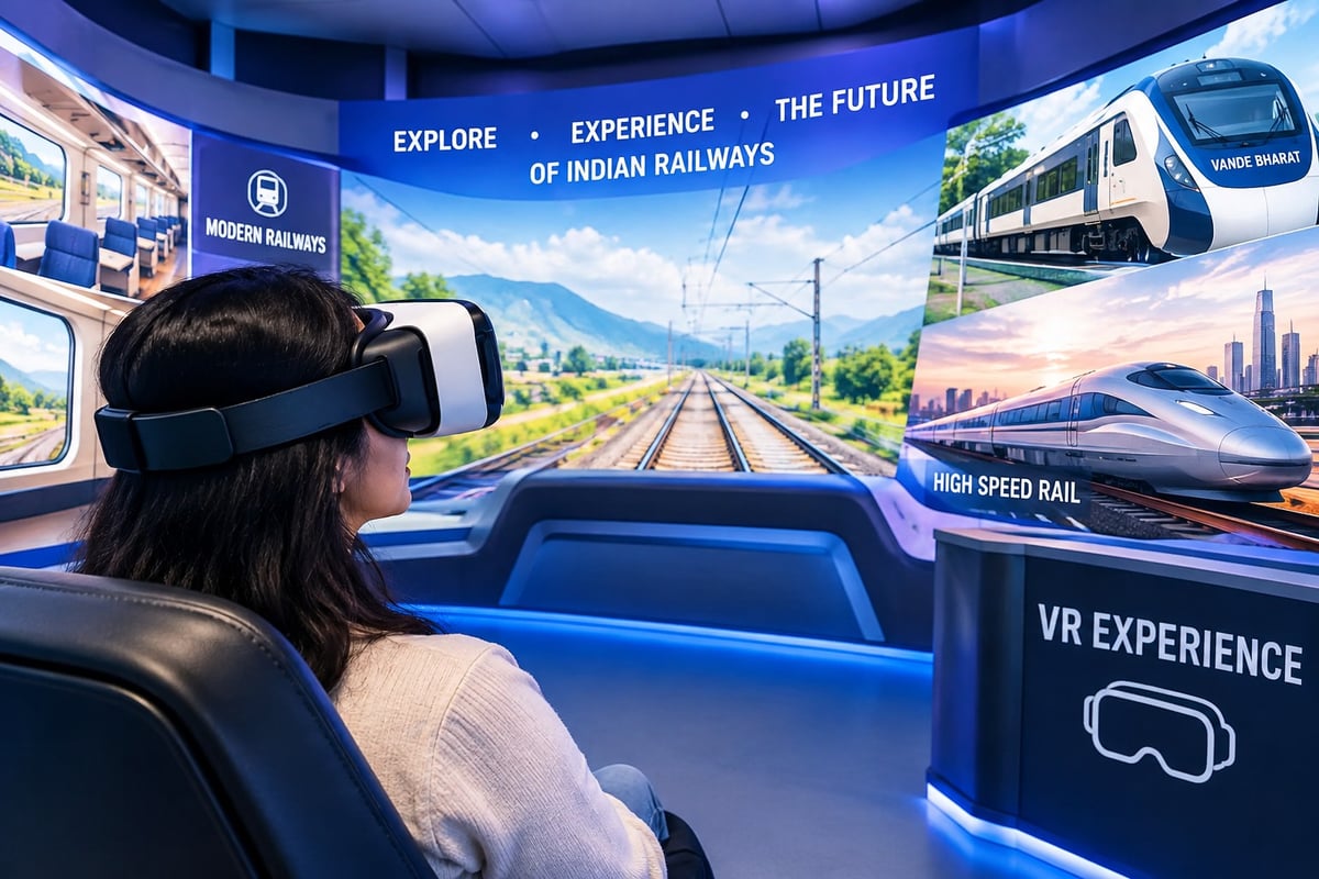 Railways introduces free VR train experience for passengers at Panipat junction