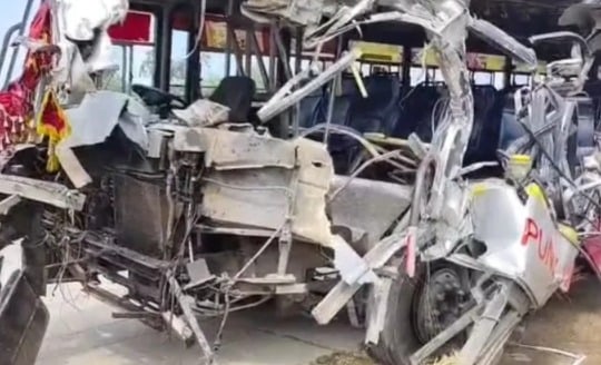 Punjab Roadways bus crashes into sand-laden Tipper in Tarn Taran; Barnala woman killed, 15 injured