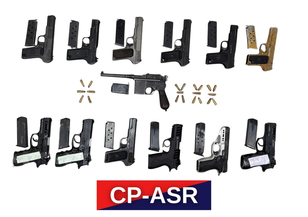 Amritsar police bust six illegal arms supply networks; arrest eight, 13 pistols seized