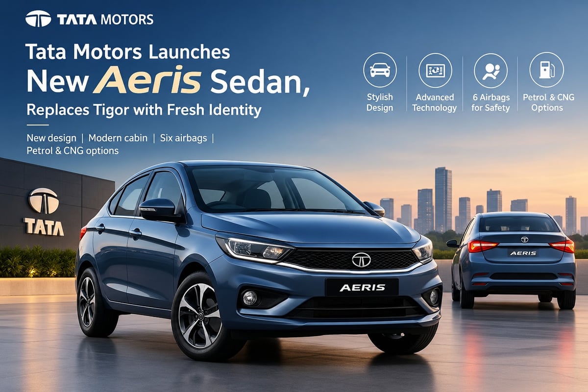 Tata Motors launches New Aeris Sedan, replaces Tigor with fresh identity