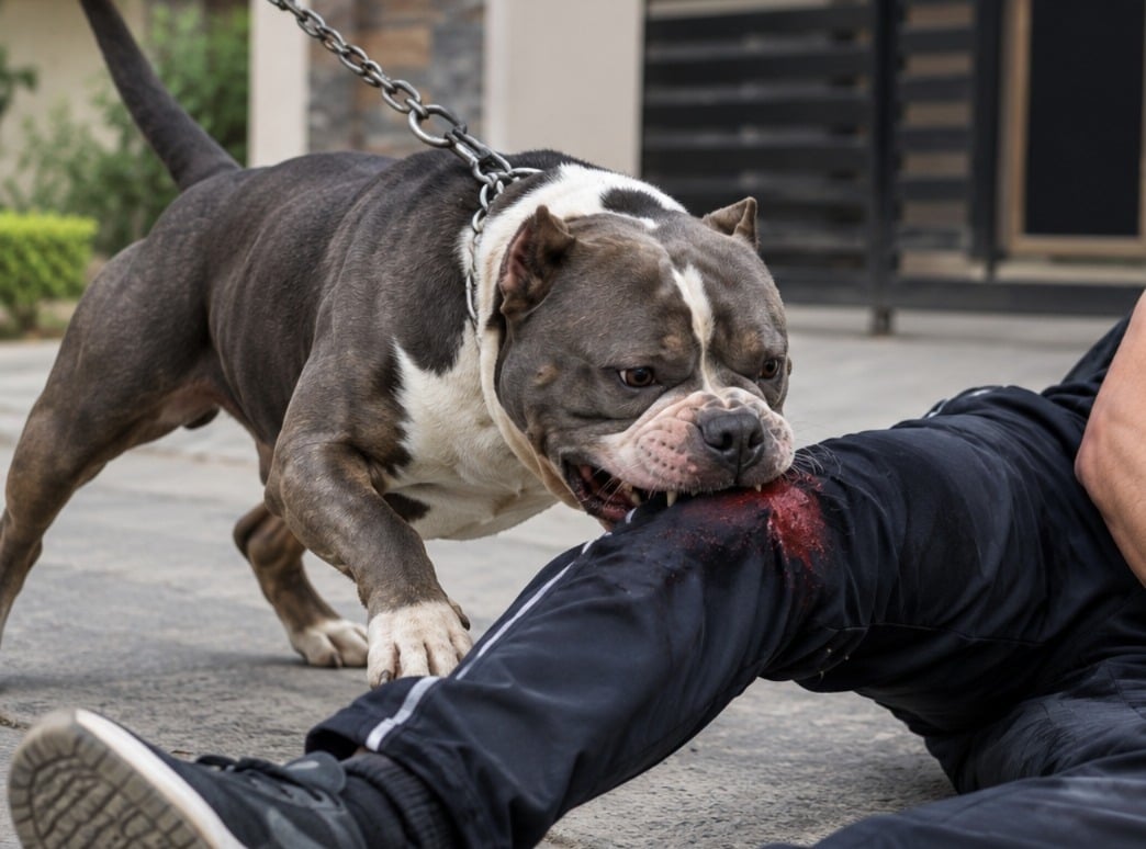 American bully dog attacks student on way to Gym in Ludhiana, two booked