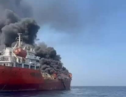 Two sailors missing after drone attack on Indian-crewed tanker near Hormuz