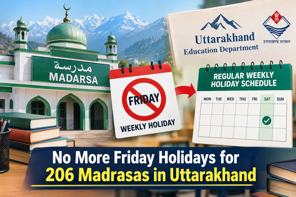 No more Friday holidays for 206 Madrasas in Uttarakhand