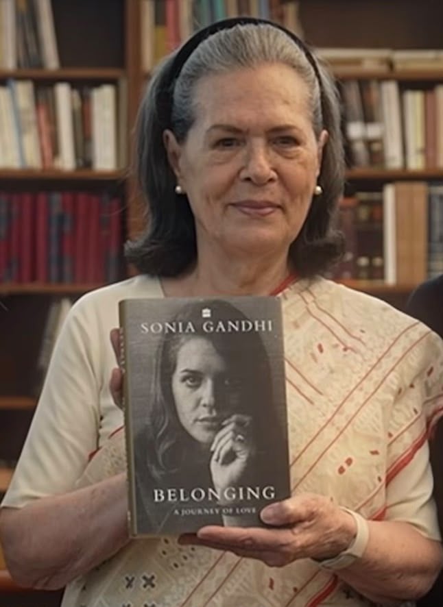 Sonia Gandhi joins Instagram, shares first glimpse of upcoming book ‘Belonging: A Journey of Love’