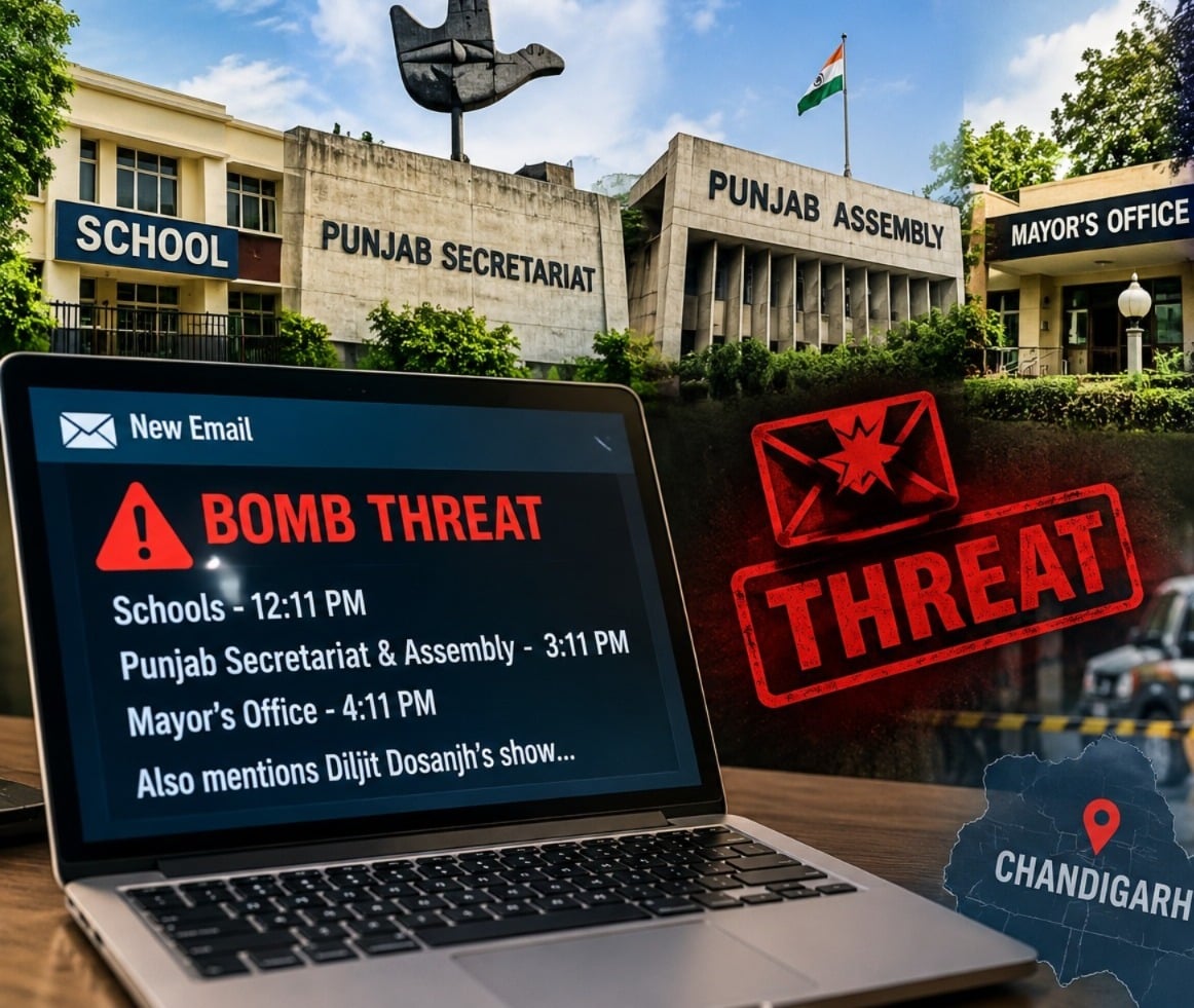 Bomb Threat email targets Chandigarh schools, Punjab Secretariat, Assembly and Mayor’s office
