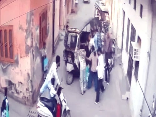 Two Schoolchildren run over by auto in Jalandhar west, CCTV footage emerge